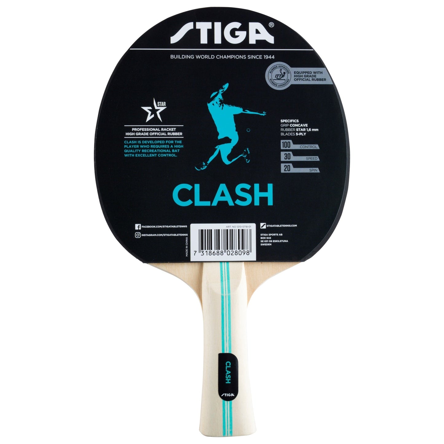 Stiga Ρακέτα Ping Pong - BAT HOBBY CLASH 1210-5718