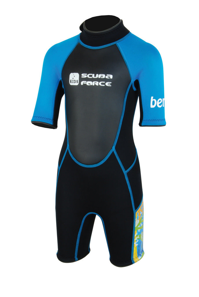 Scuba Force Παιδική Στολή Κατάδυσης - Berry 3mm monoshort - Black Blue