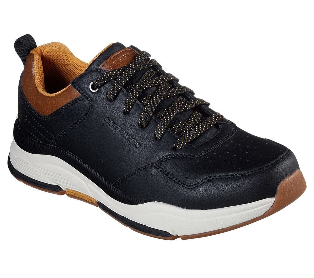 Skechers Παπούτσι Ανδρικό - Relaxed Fit: Benago - Treno 66204-BLK Black