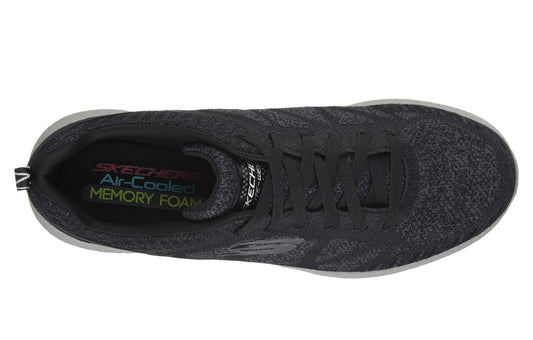 Skechers Παπούτσι Ανδρικό - Round Knit Heel Overlay Lace-Up W/ Air-Cooled MF