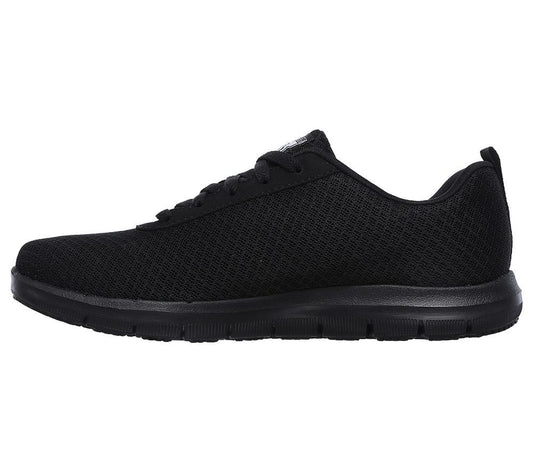 Skechers Παπούτσι Γυναικείο - Work Relaxed Fit: Ghenter - Bronaugh SR 77210-BLK Black