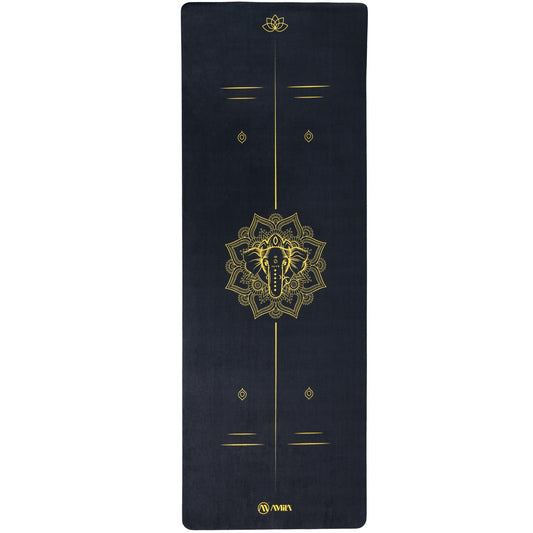 Amila Στρώμα Yoga 6mm TPE & Suede - 81779-Black