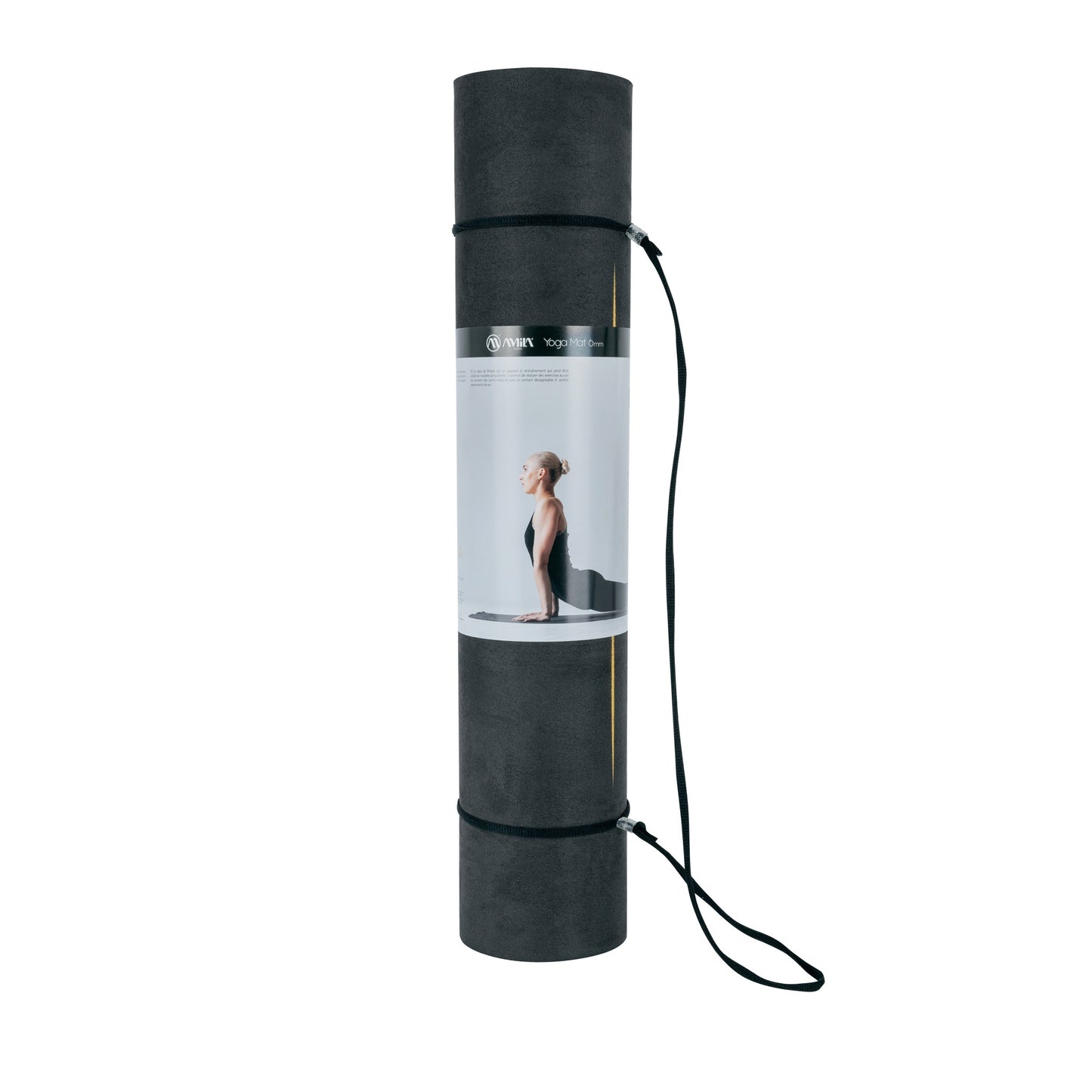 Amila Στρώμα Yoga 6mm TPE & Suede - 81779-Black