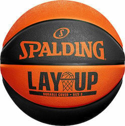 Spalding Μπάλα Μπάσκετ Lay Up Orange Black Size 3 - Rubber Basketball