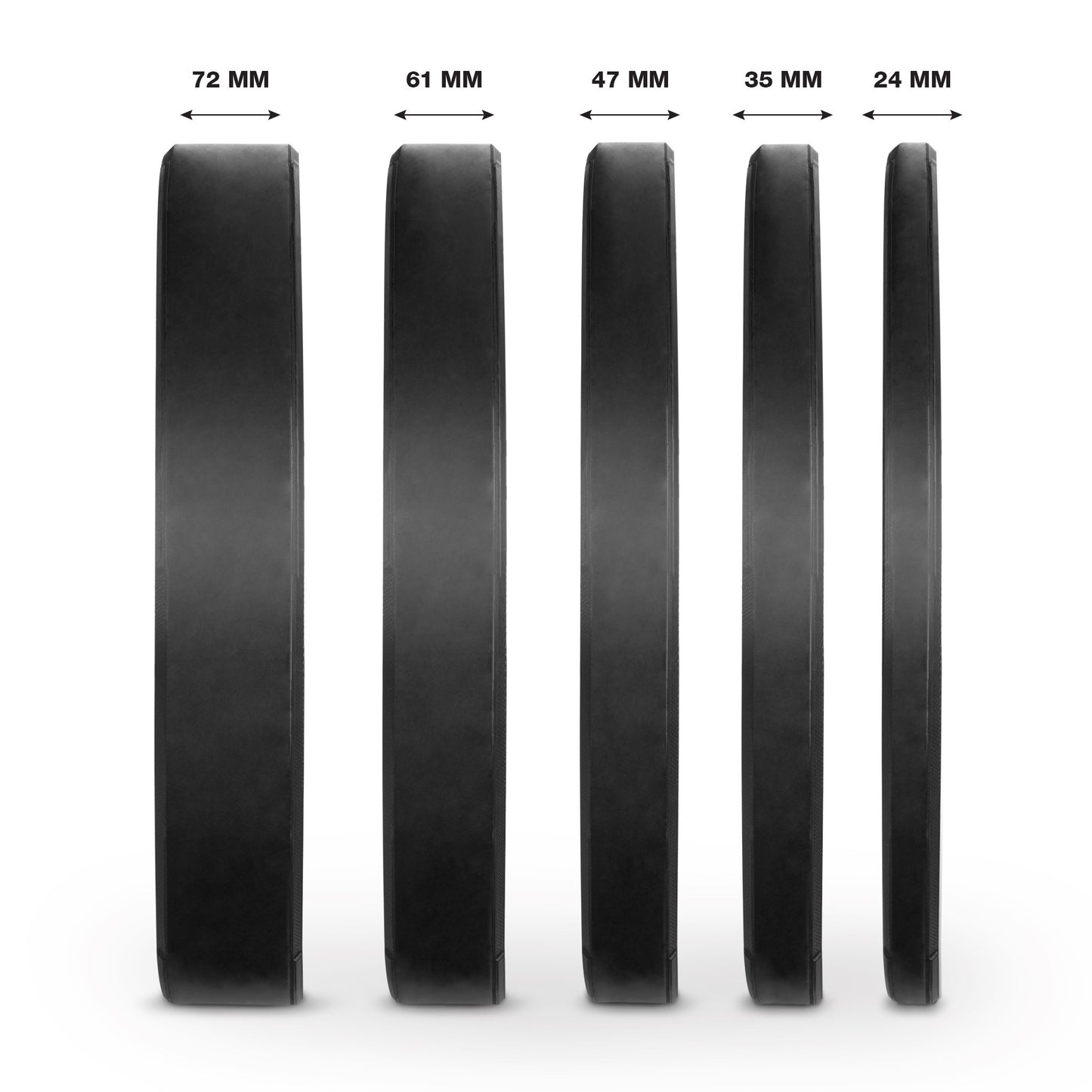 Amila Δίσκος Black R Bumper Slim 50mm 5Kg - 84831