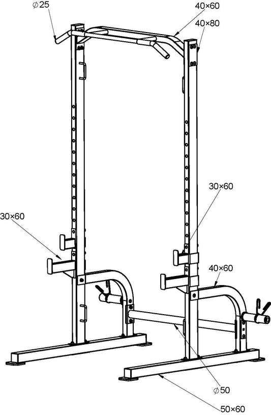 Amila Μηχάνημα Half Rack - HR350 - 91206