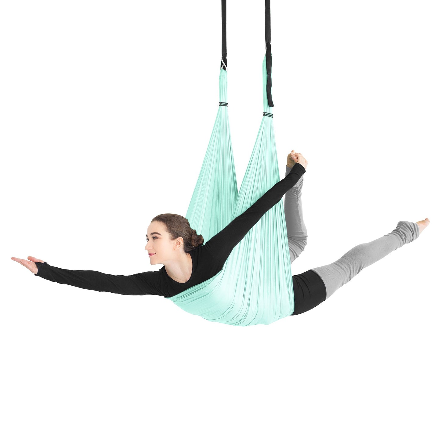 Amila Ύφασμα Aerial Yoga Hammock Iris Nylon 40D 5 m - 96923 - Mint