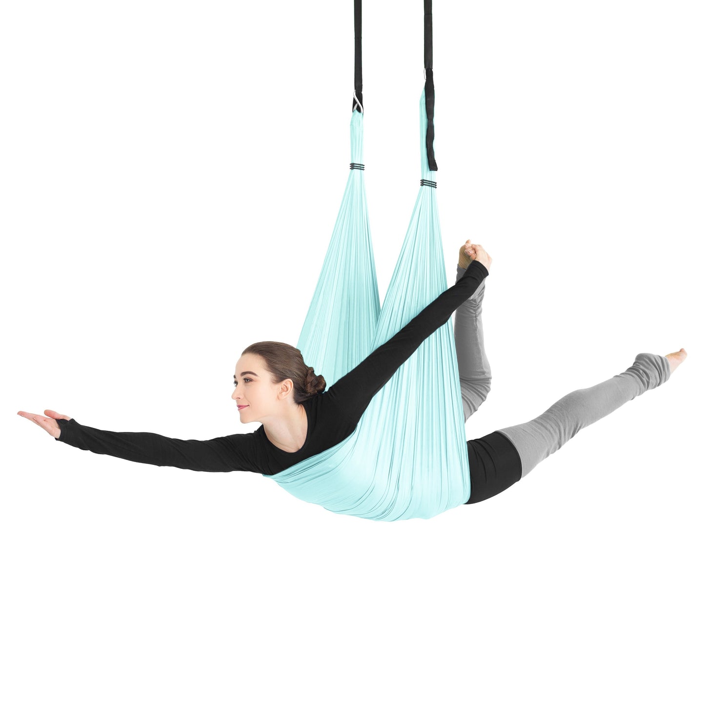 Amila Ύφασμα Aerial Yoga Hammock Iris Nylon 40D 5 m - 96927 - Baby Blue