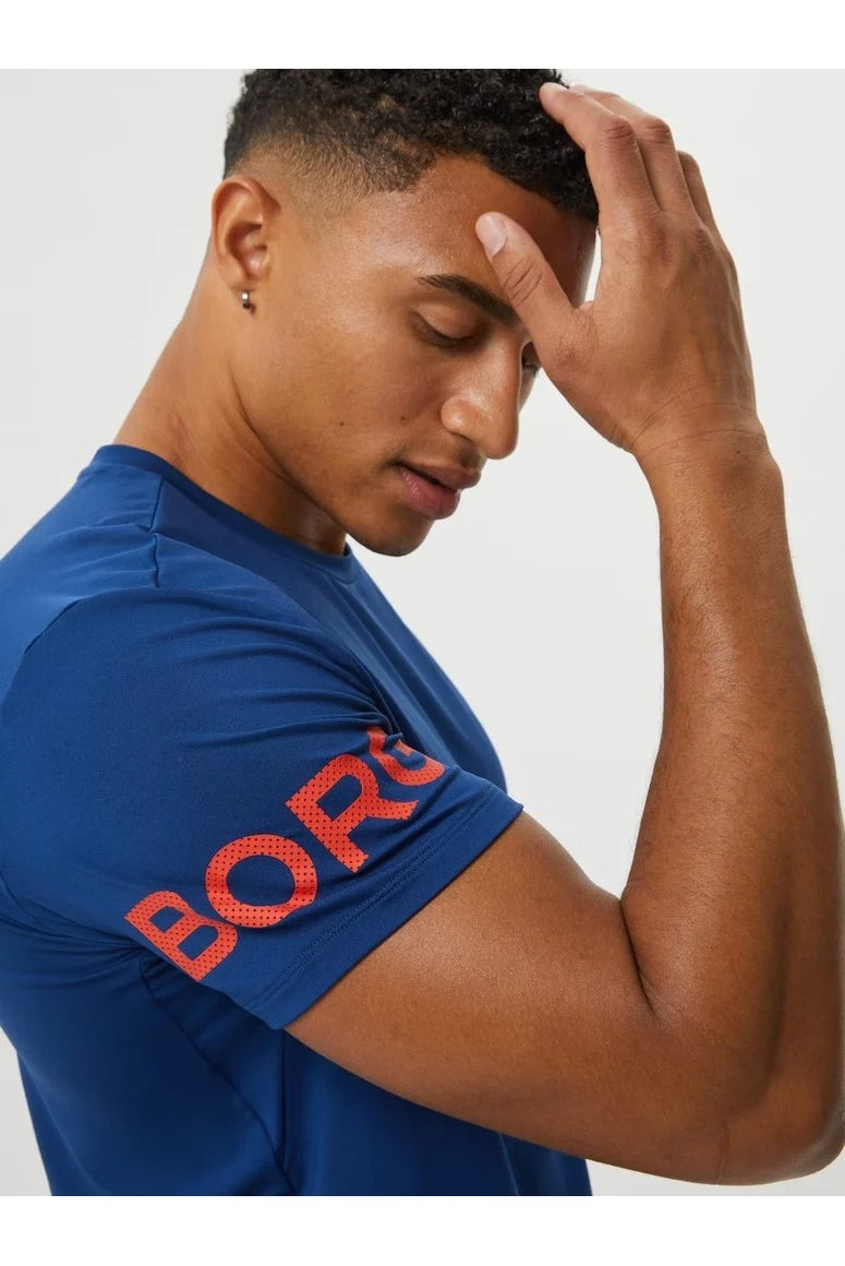 Bjorn Borg Ανδρικό Αθλητικό T-Shirt - Borg T-Shirt - Estate Blue