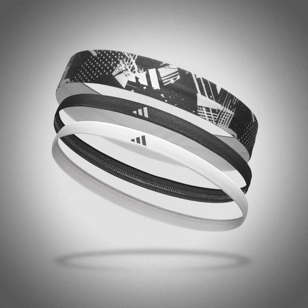 Adidas Hairbands - ADAC-16161-BLAKWHI - Black White
