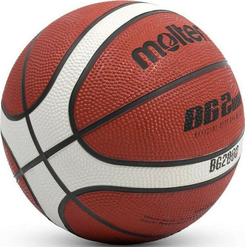 Molten Μπάλα Μπάσκετ - Rubber Basketball - Size 3 - Orange & Ivory - B3G2000