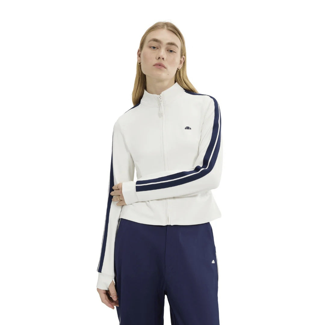 Ellesse Γυναικεία ζακέτα με φερμουάρ Banff FZ Jacket in Off White - SGB22755-904 OFF WHITE