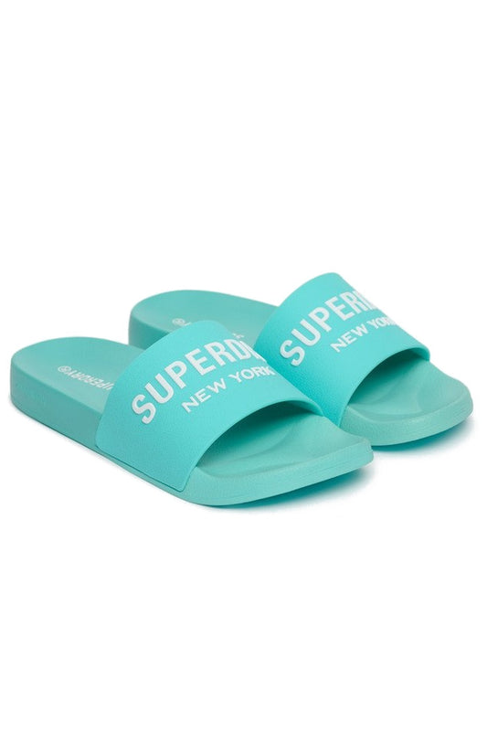 Superdry Γυναικείες Παντόφλες - Sdna Core Ombre Pool Slide - WF310236A-9MQ - Bali Blue
