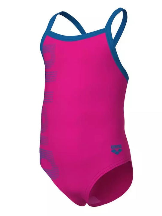 Arena Μαγιό Ολόσωμο Για Κορίτσι - Logo Kids Girl One Piece - 003605-680 - Pink