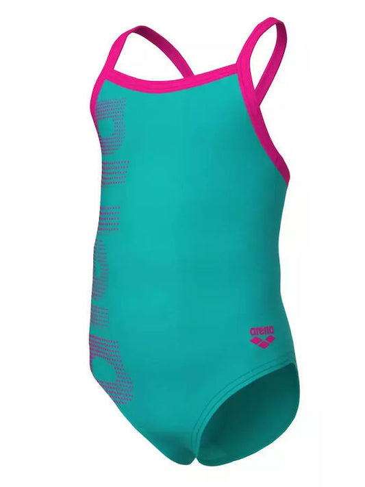 Arena Μαγιό Ολόσωμο Για Κορίτσι - Logo Kids Girl One Piece - 003605-890 - Blue