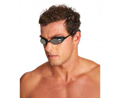 Arena Unisex Αγωνιστικά Γυαλάκια ασημί μαύρο - Cobra Swipe Mirror 004196-550 - Silver Black