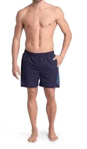 Arena Ανδρικό Μαγιό - Fundamentals Arena Logo Boxer - 006444-781 - Blue Denim