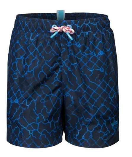 Arena Παιδικό Μαγιό - Boy Beach Boxer Allover - 007186-711 - Dark Blue Multi