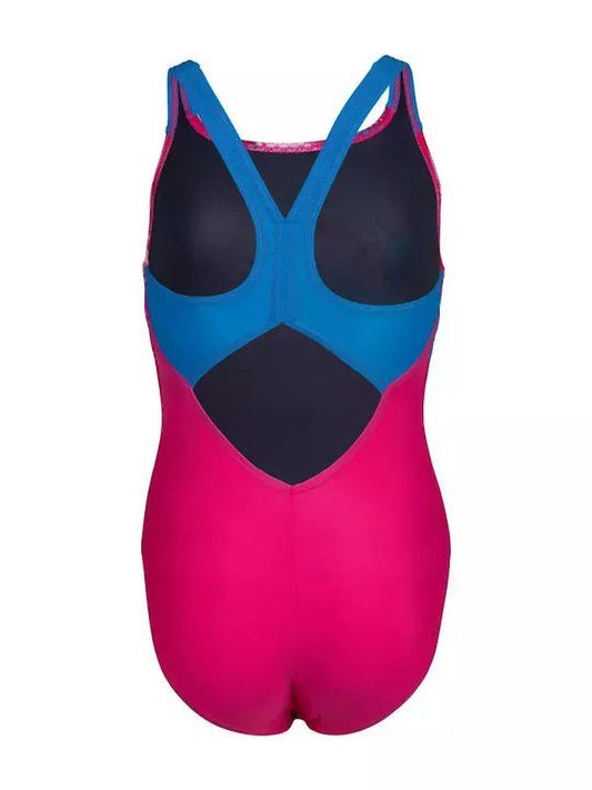 Arena Παιδικό Μαγιό Για Κορίτσια - Splash Point Swimsuit V Back - 007225-900 - Pink
