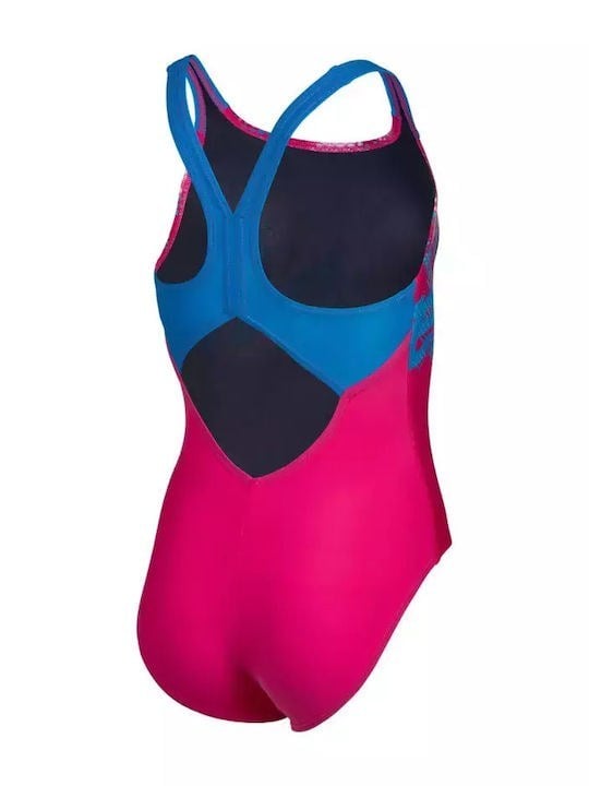 Arena Παιδικό Μαγιό Για Κορίτσια - Splash Point Swimsuit V Back - 007225-900 - Pink
