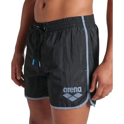 Arena Ανδρικό Μαγιό - Big Logo Borders Beach Short - 009103-550 - Black
