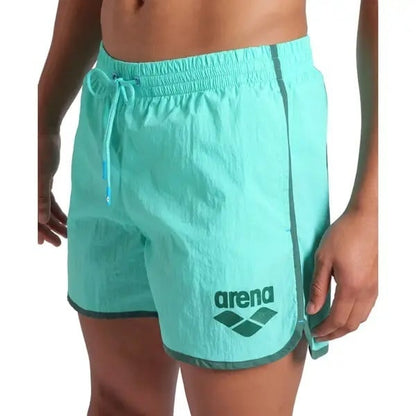 Arena Ανδρικό Μαγιό - Big Logo Borders Beach Short - 009103-863 - Light Blue