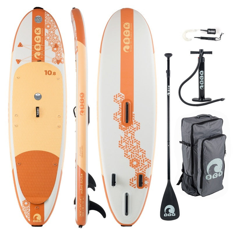 SCK Φουσκωτή Σανίδα SUP/Windsurf 325cm - Πακέτο Sepia - Mare Arioso - 0102-1080699 - Orange