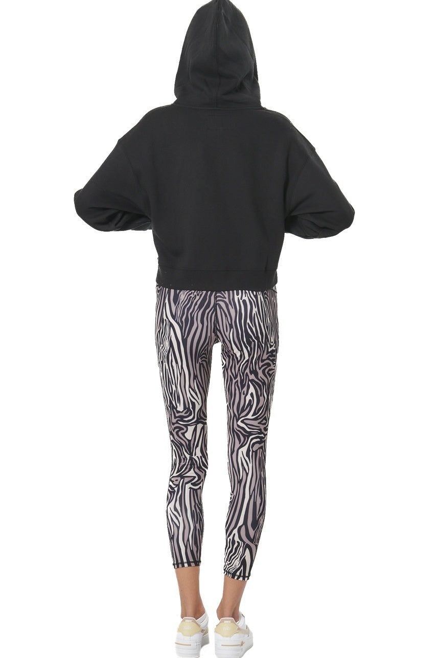 Body Action Γυναικείο Κολάν 7/8 - 011520-01-MOCHA ZEBRA