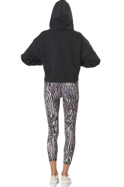 Body Action Γυναικείο Κολάν 7/8 - 011520-01-MOCHA ZEBRA