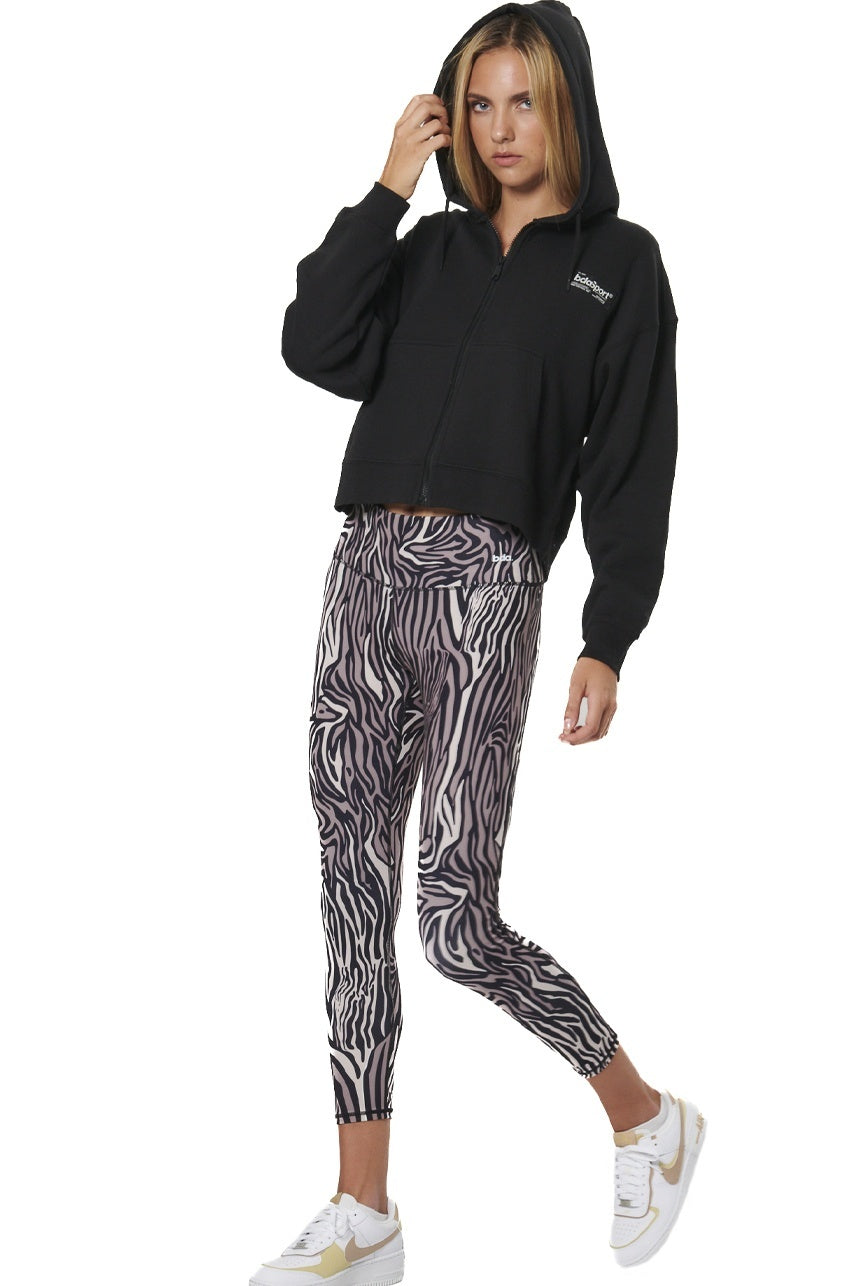 Body Action Γυναικείο Κολάν 7/8 - 011520-01-MOCHA ZEBRA