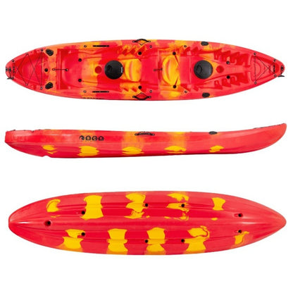 SCK Θαλάσσιο Καγιάκ 2+1 Θέσεων - Nereus Hd - 0201-37145 - Red-Yellow