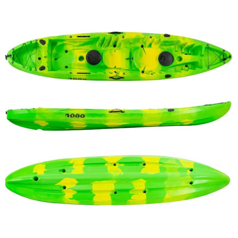 SCK Θαλάσσιο Καγιάκ 2+1 Θέσεων - Nereus Hd - 0201-37152 - Green-Yellow