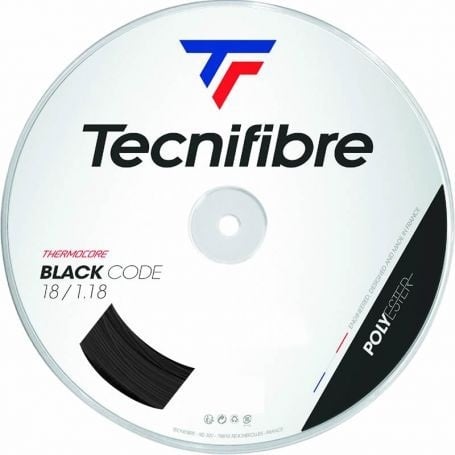 Tecnifibre Πλέγμα για Ρακέτα του Τέννις - TF BOB 200M Black Code 1.18 - Black - 04RBL118XB