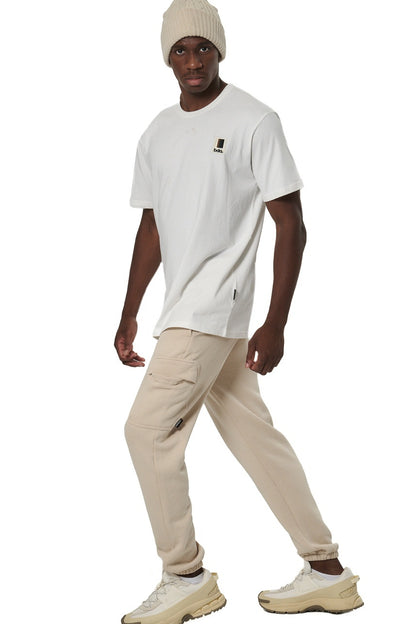 Body Action Ανδρικό T-shirt - Βαμβακερό - 053532-01-SNOW WHITE