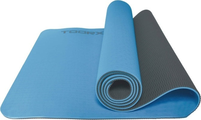 Toorx Στρώμα Professional - DUAL COLOR Blue/Grey Yoga MAT-183 - 183x60x0.6cm - 06-432-656
