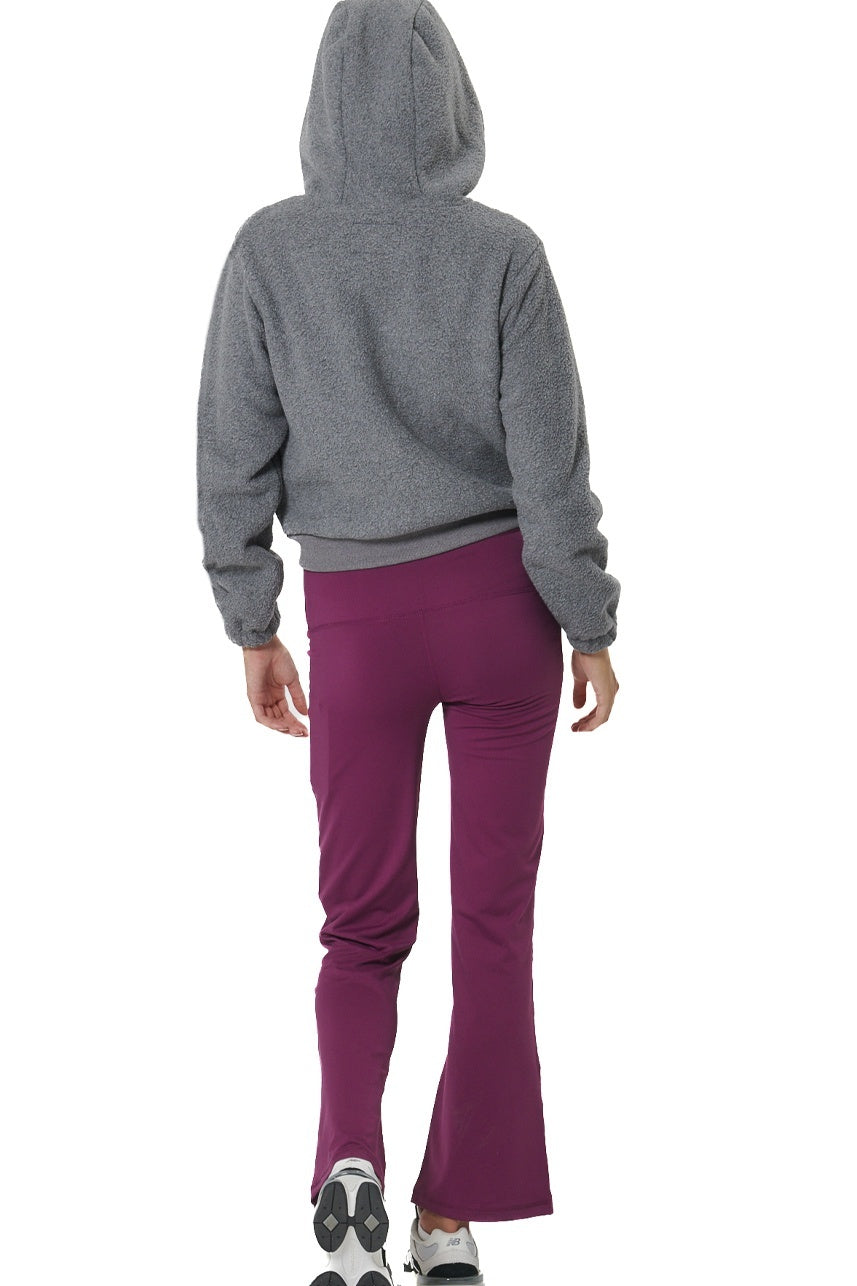 Body Action Γυναικεία sherpa Zακέτα με Kουκούλα - 071523-01-PEARL GREY