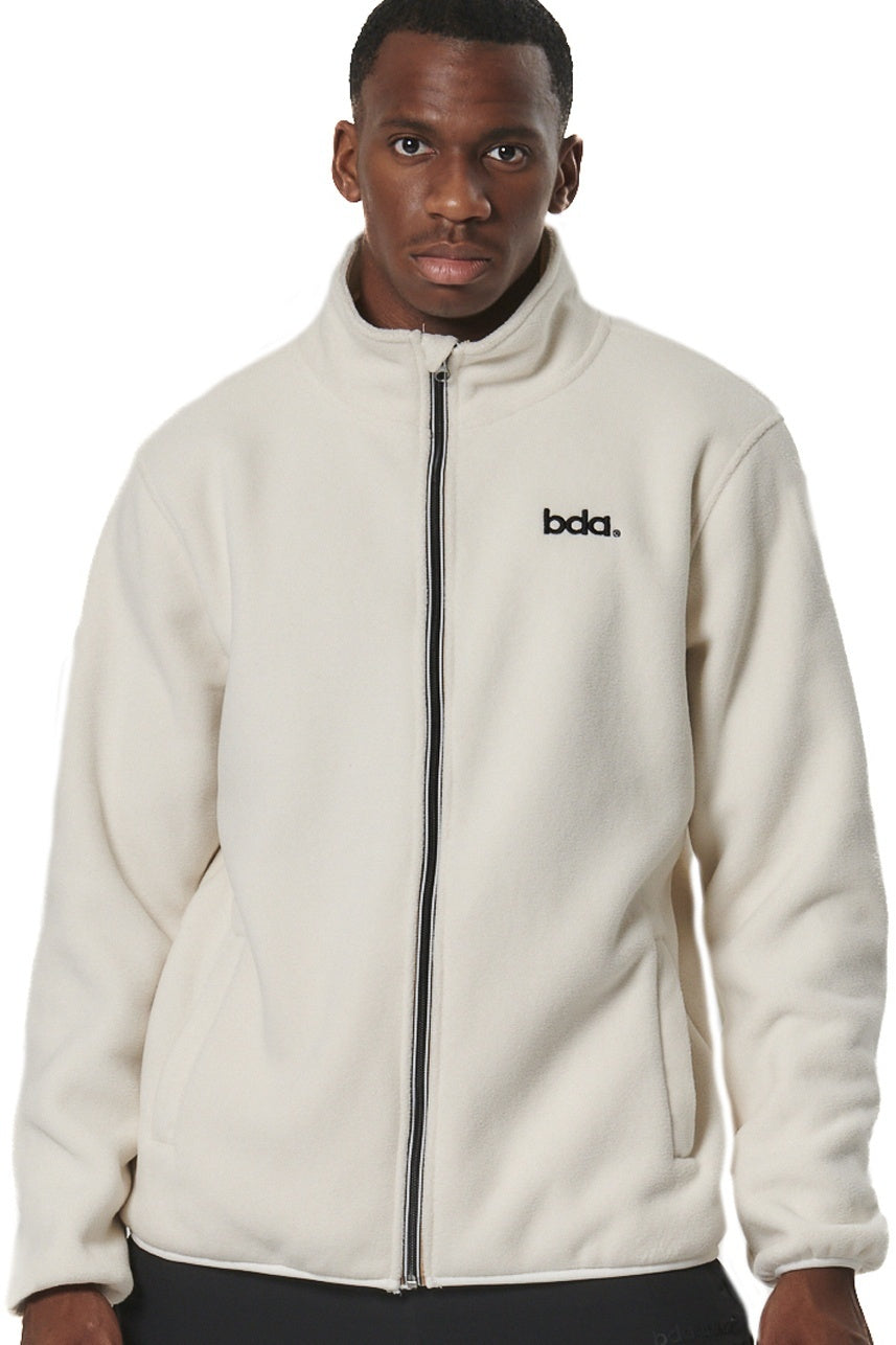 Body Action Aνδρική Boucle-Fleece Zακέτα - 073522-01-PRISTINE ECRU