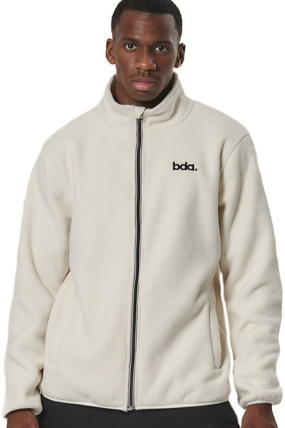 Body Action Aνδρική Boucle-Fleece Zακέτα - 073522-01-PRISTINE ECRU