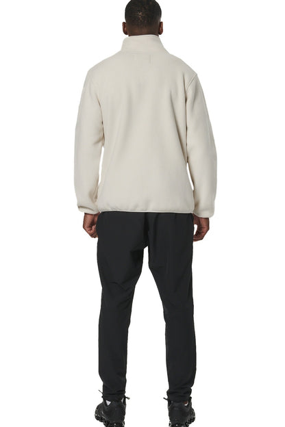 Body Action Aνδρική Boucle-Fleece Zακέτα - 073522-01-PRISTINE ECRU