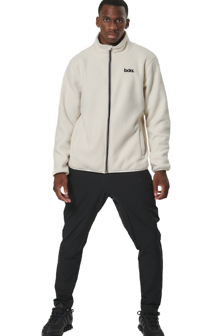Body Action Aνδρική Boucle-Fleece Zακέτα - 073522-01-PRISTINE ECRU