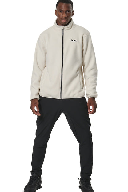 Body Action Aνδρική Boucle-Fleece Zακέτα - 073522-01-PRISTINE ECRU