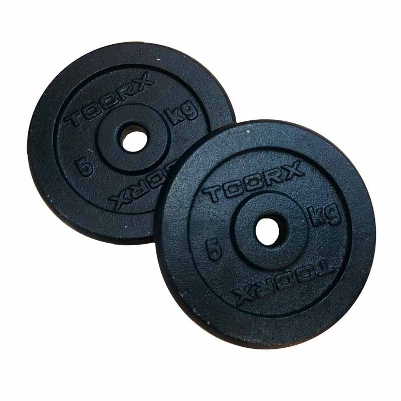 Toorx Μαντεμένιος Δίσκος 5 kg δ 25mm - Black - 10-432-016