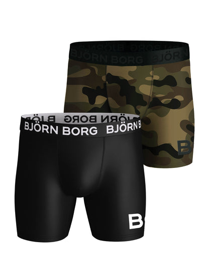 Bjorn Borg Παιδικό Εσώρουχο 2τεμ. - Performance 2p - Black/Print