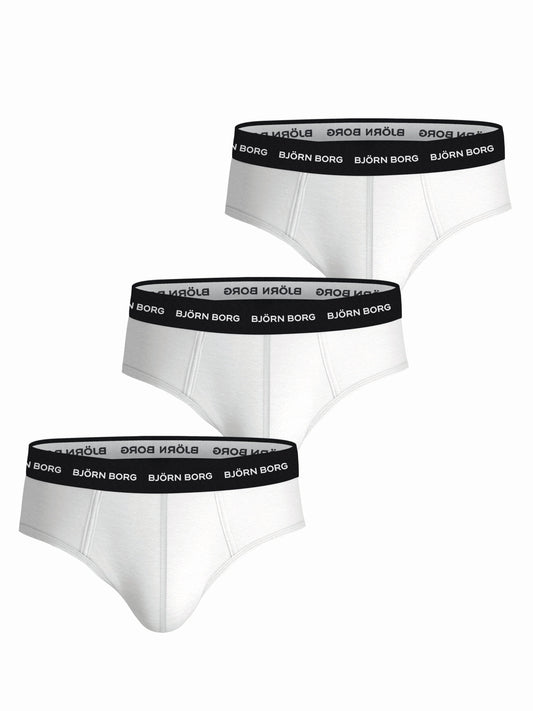 Bjorn Borg Ανδρικά Εσώρουχα 3τεμ. - Cotton Stretch Brief 3p  - White