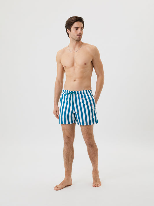 Bjorn Borg  Ανδρικό Μαγιό - Borg Print Swim Shorts - BB MC Stripe