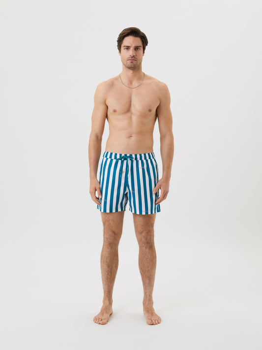 Bjorn Borg  Ανδρικό Μαγιό - Borg Print Swim Shorts - BB MC Stripe