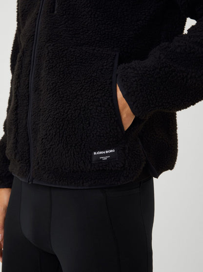 Bjorn Borg Ανδρική Ζακέτα Fleece - Centre Pile Fleece Jacket - Black Beauty