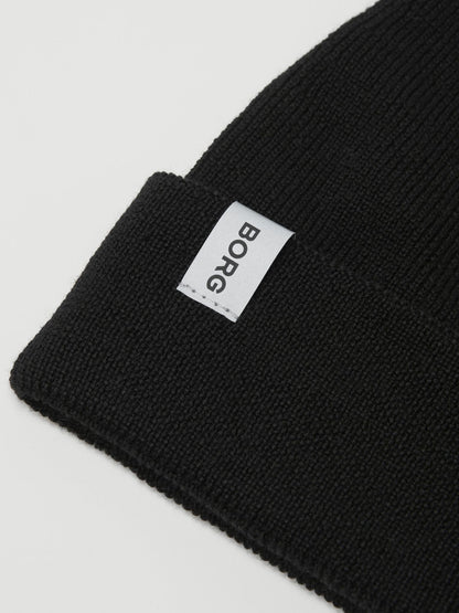 Bjorn Borg Σκούφος Unisex - Borg Merino Running Beanie - Black Beauty