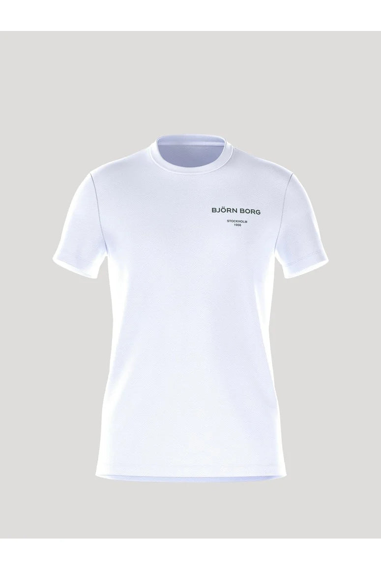 Bjorn Borg Ανδρικό Αθλητικό T-Shirt - Borg Essential T-Shirt - Brilliant White