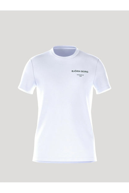 Bjorn Borg Ανδρικό Αθλητικό T-Shirt - Borg Essential T-Shirt - Brilliant White